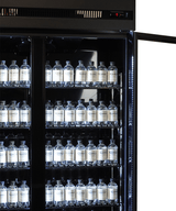 REFRIGERATOR 3 GLASS DOORS BLACK IRM-1180R BL