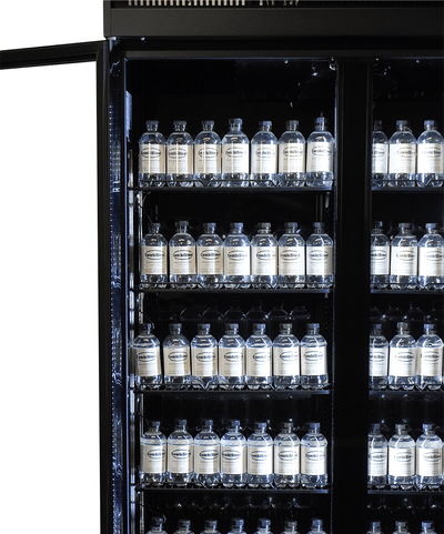 REFRIGERATOR 3 GLASS DOORS BLACK IRM-1180R BL