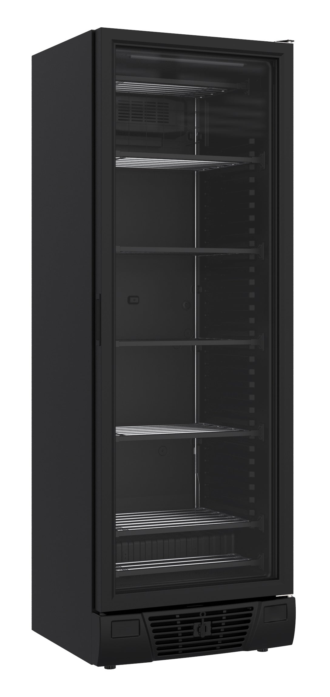 Fryser 1 glasdør sort 382L