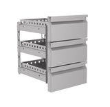 Skuffesæt 1/3 monoblock med blød lukning. Combisteel giver ingen garanti på installationen af skuffesættet.