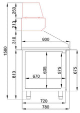 PIZZA COUNTER 3 DOORS