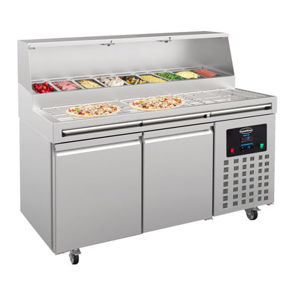 PIZZA COUNTER 2 DØRE 9x 1/3GN CONTAINER