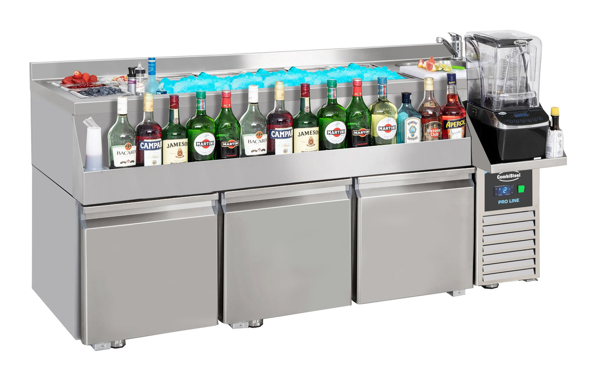 Køledisk 3 døre med cocktailbarstation