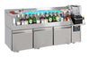 Kølebord 3 døre med cocktailbar station
