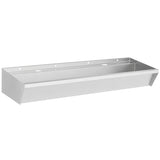 WASH BASIN SS 2 TAPS 1200X360X135MM