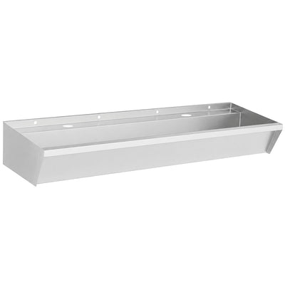 WASH BASIN SS 2 TAPS 1200X360X135MM