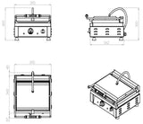 CONTACT GRILL GROOVED