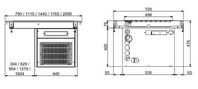 DROP-IN REFRIGERATED TOP UNIT 6/1