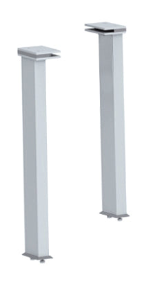 2 beslag til buet glas