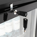 BACKBAR COOLER 3 GLASS DOORS BLACK