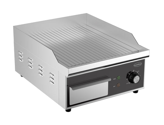 Elektrisk stegeplade rillet