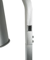 TELESCOPIC HEAT LAMP SILVER