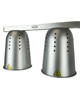TELESCOPIC HEAT LAMP SILVER