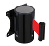 Wall mount stanchion black