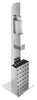 Ss disinfection dispenser post incl. dispenser