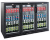 Backbar cooler black 3 doors