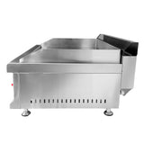 GAS FRY TOP CHROME 650