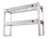 Overshelf halogenopvarmet 2 niveauer 900 flat packed