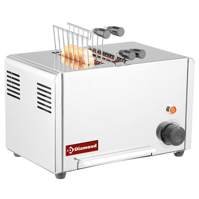 Elektrisk toaster (croque-monsieur), 2 tang - Rustfrit stål.