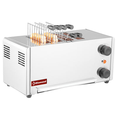 Elektrisk toaster (croque-monsieur), 4 tang - Rustfrit stål.