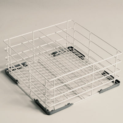 Basket for glasses Ø110 mm, 400x400 mm Rilsan