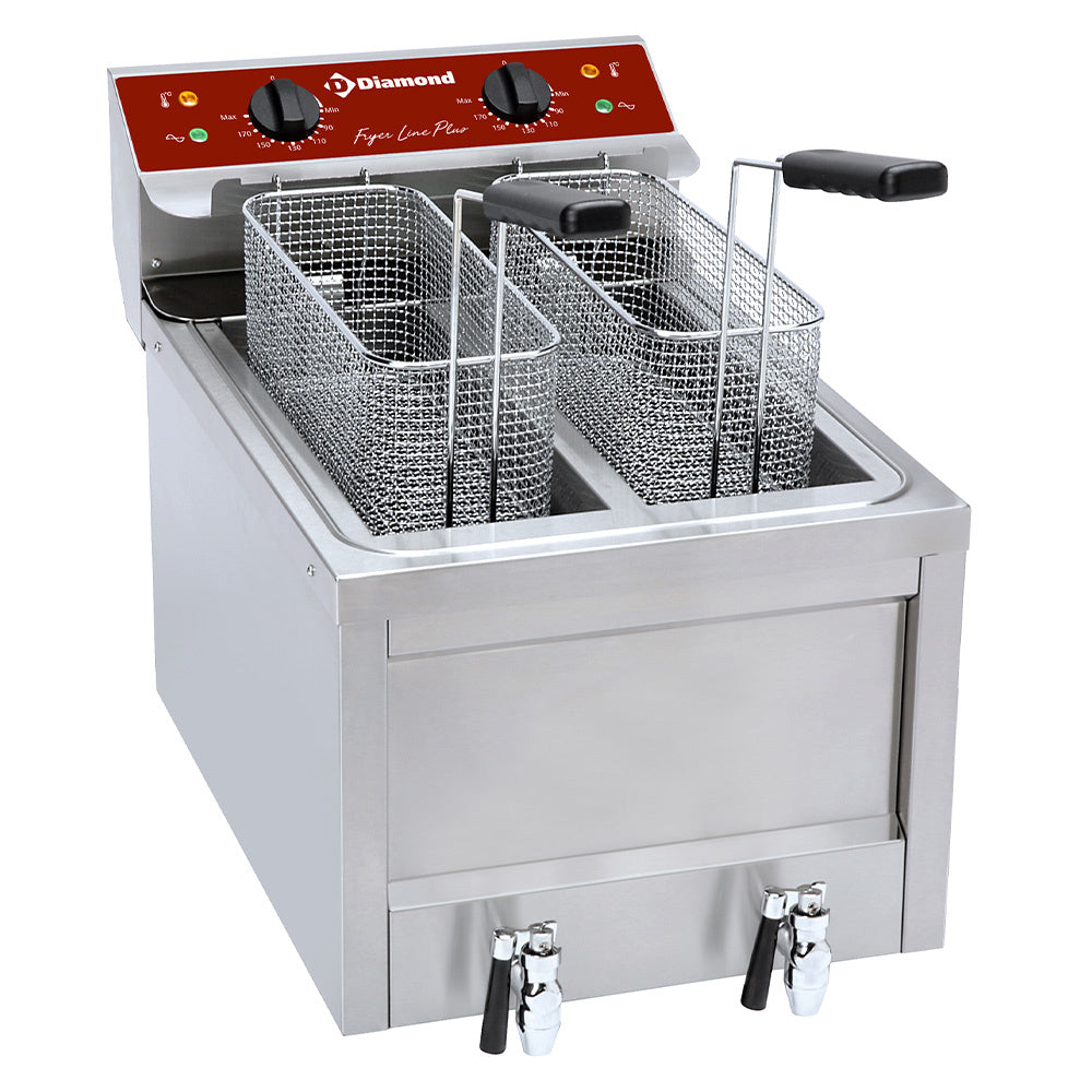 Electrical fryer 2 x 8 Lit. - TOP