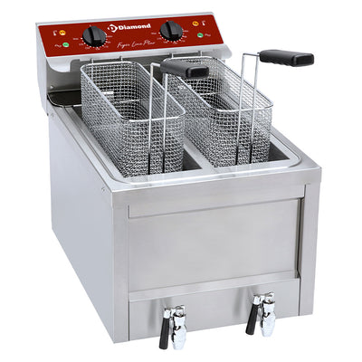 Electrical fryer 2 x 8 Lit. - TOP