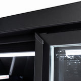 REFRIGERATOR 2 GLASS DOORS BLACK JDE-1000R BL