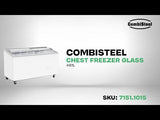 Fryser med glasdækning 461 L