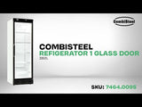 KØLESKAB 1 GLASDØR 382L