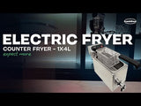 ELECTRIC COUNTER FRYER 1X4 L