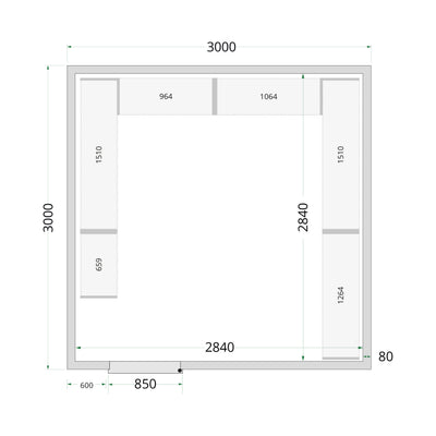 CR 300x300x220 WD