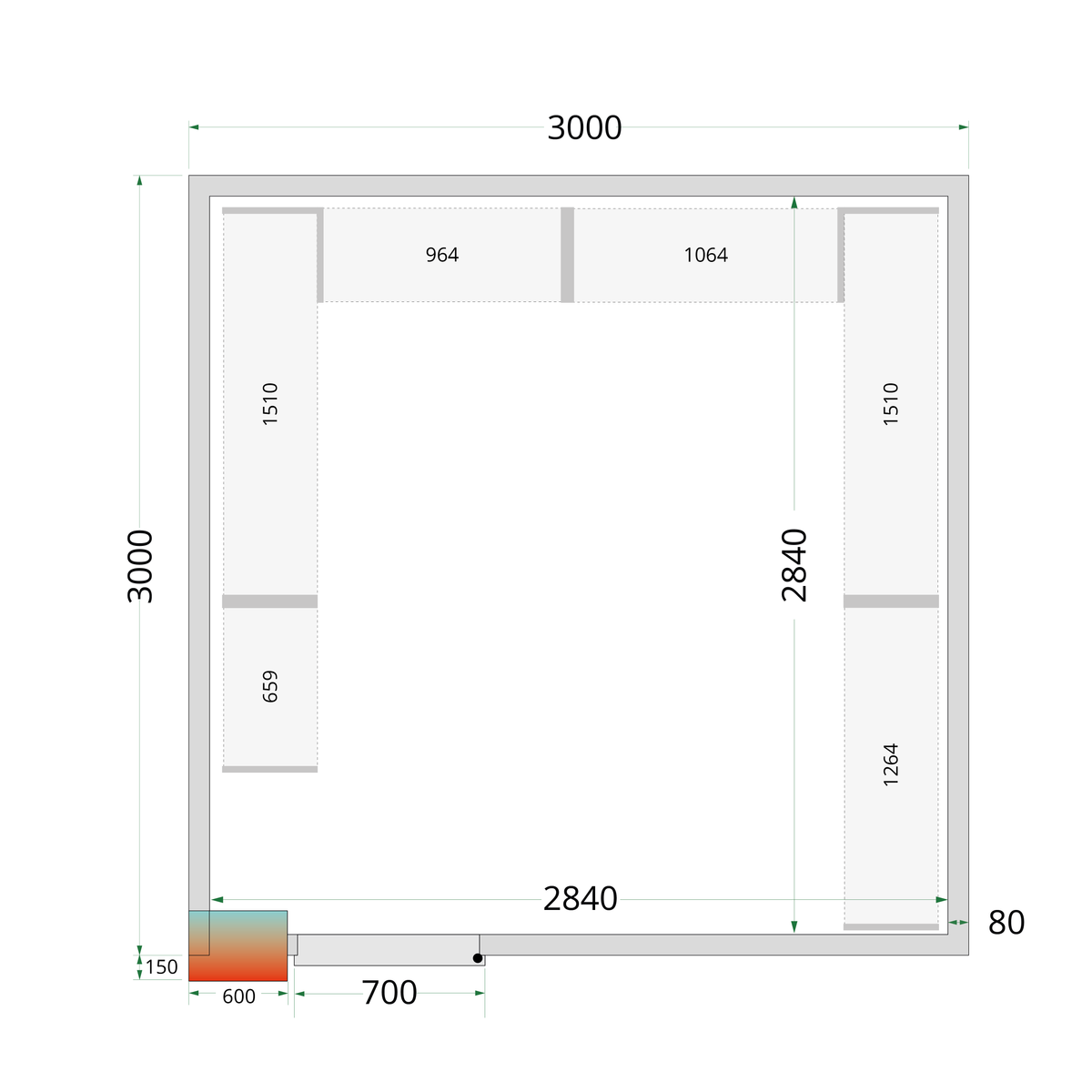 Shelf Rack System Kit