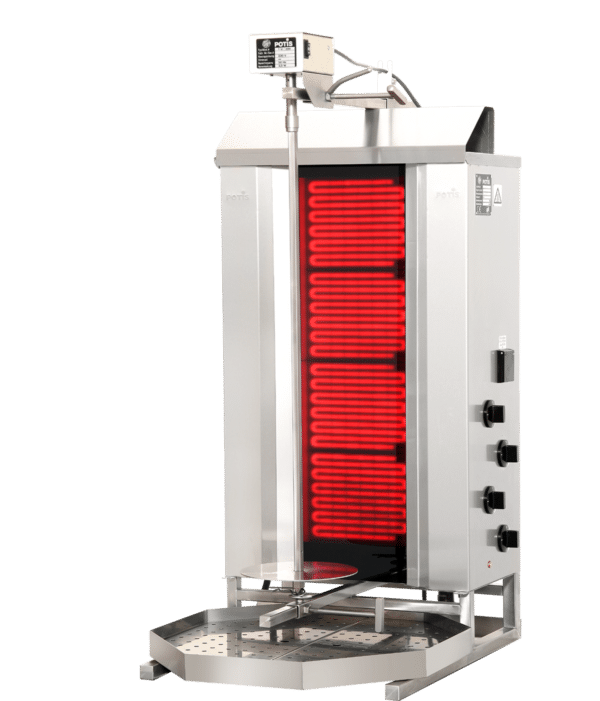 Potis CE4 – Kebabgrill/gyros til El, motor top, 70 kg