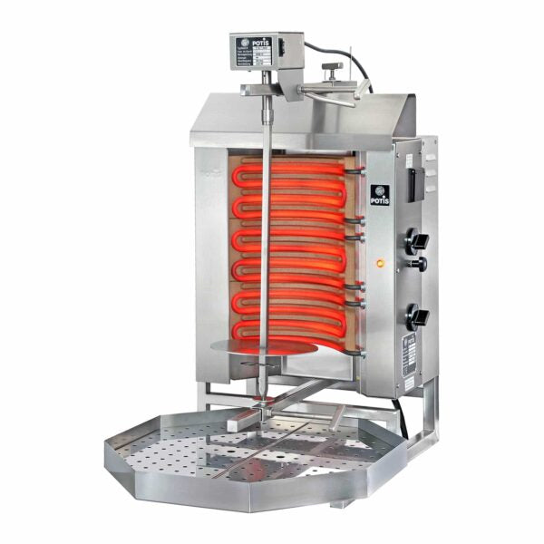 Potis E1-S – Kebabgrill/gyros til El, motor top, 15 kg