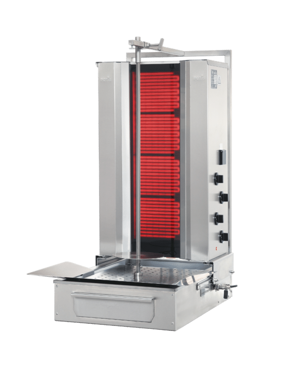 Potis F CE4 – Kebabgrill/gyros til El, motor bund, 70 kg