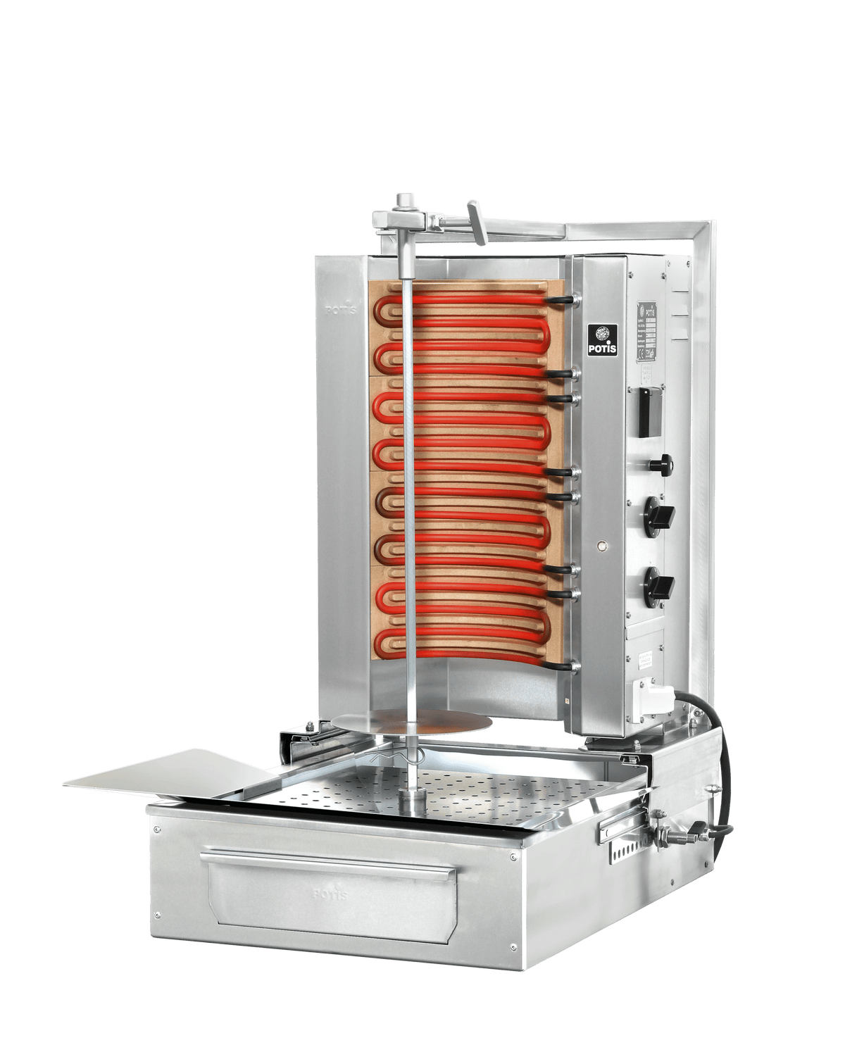 Potis F E2-S – Kebabgrill/gyros til El, motor bund, 30 kg