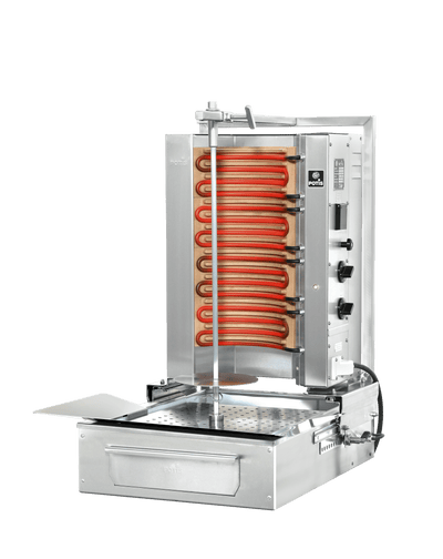Potis F E2-S – Kebabgrill/gyros til El, motor bund, 30 kg