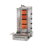 Potis F GD4/S – Kebabgrill/gyros til Gas, motor bund, 70 kg