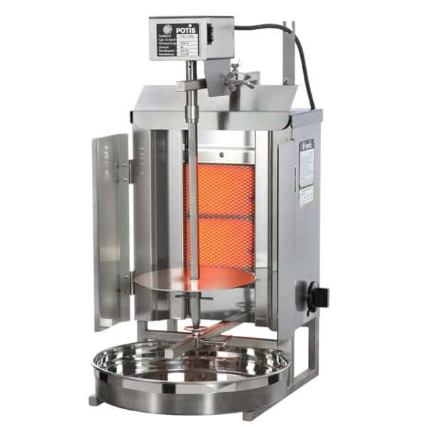 Potis GD1/S – Kebabgrill/gyros til Gas, motor top, 7 kg