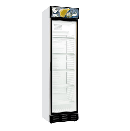 Flaskekøleskab m. glasdør 382 liter Combisteel