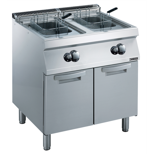 ZANUSSI EVO700 FRITSTÅENDE GASFRITURE MED TO BRØNDE 15 LITER 372071