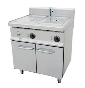 Elektrisk Bain Marie 2x 1/1 GN med understel - 2 dør