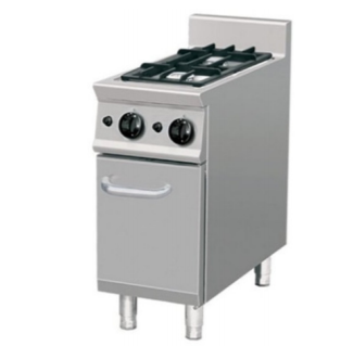 Gas kogebord med 2 brændare med understel