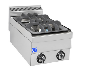 Gas kogebord - med 2 brændere