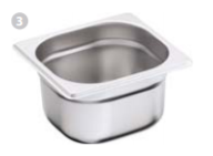 Stalgast kantine 176x162 mm GN 1/6